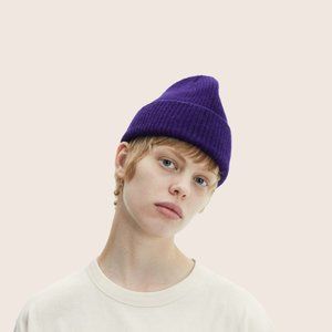 Le Bonnet, Wool Beanie, Purple